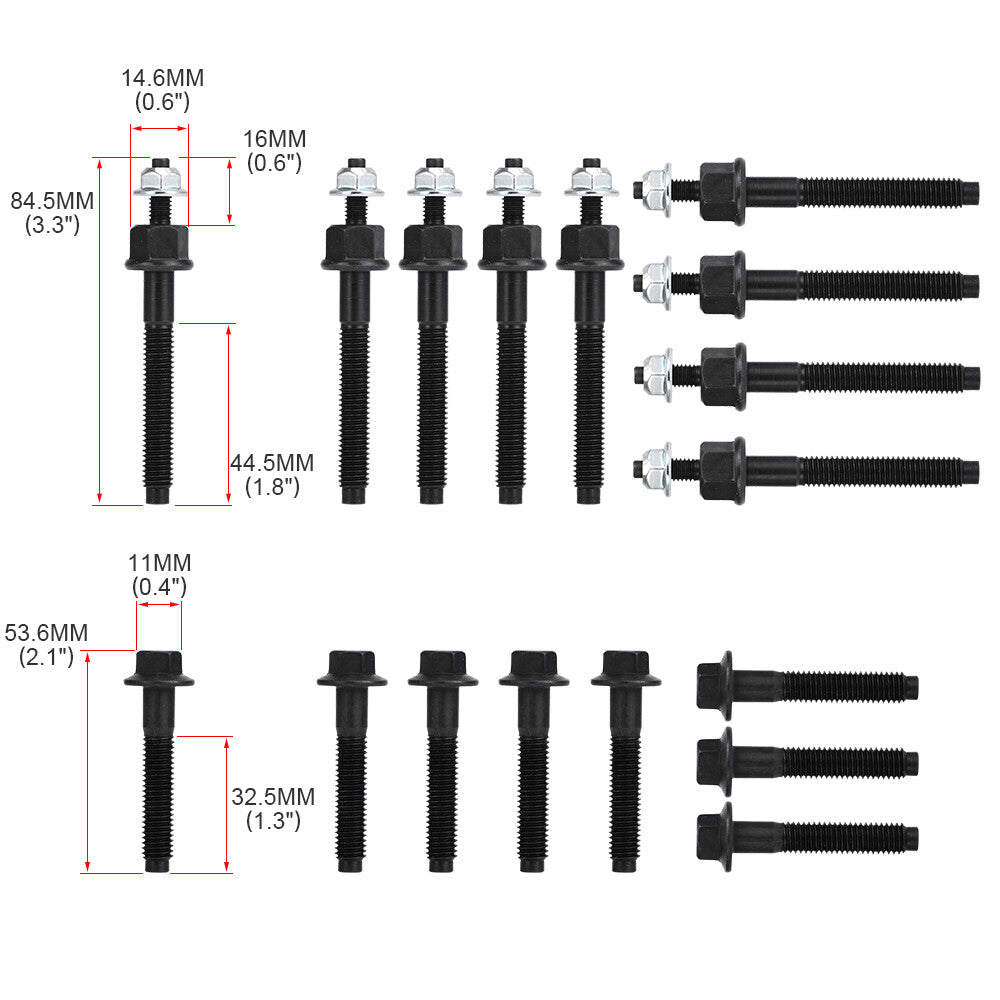 Exhaust Manifold Gasket Bolts Stud For 03-08 for Ram for Dodge for Chrysler for Jeep 5.7L V8 Gas