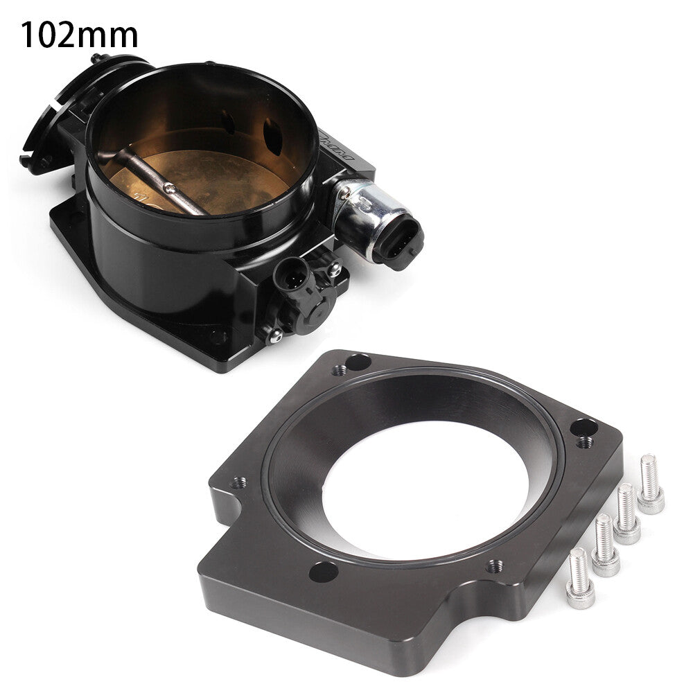 BK 102mm Throttle Body+TPS IAC+Adapter Plate For LS1 LS2 LS6 LS7 LSX LS Q