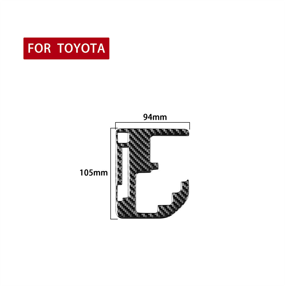 Carbon Fiber Gear Shift Panel Cover Trim Decal for Toyota Tundra 2014-2018