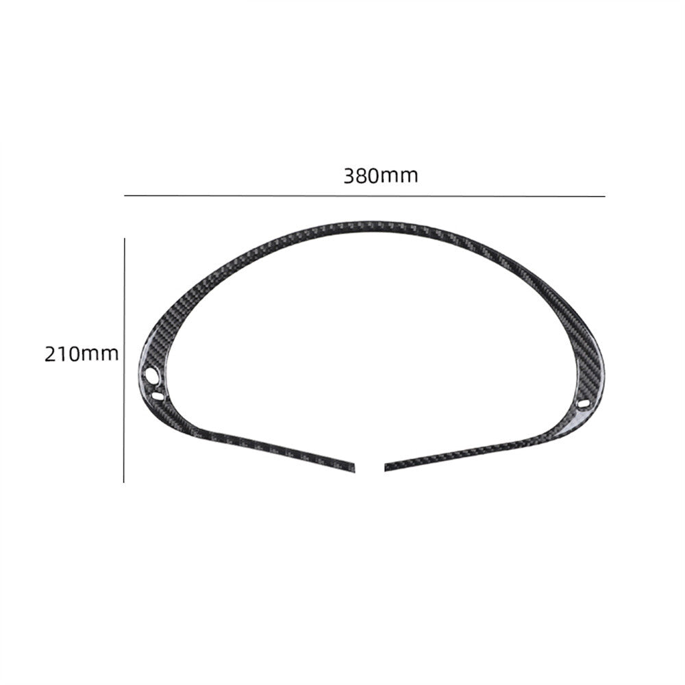 Carbon Fiber Inner Dashboard Speedmeter Panel Trim for Benz C Class W203 2005-07
