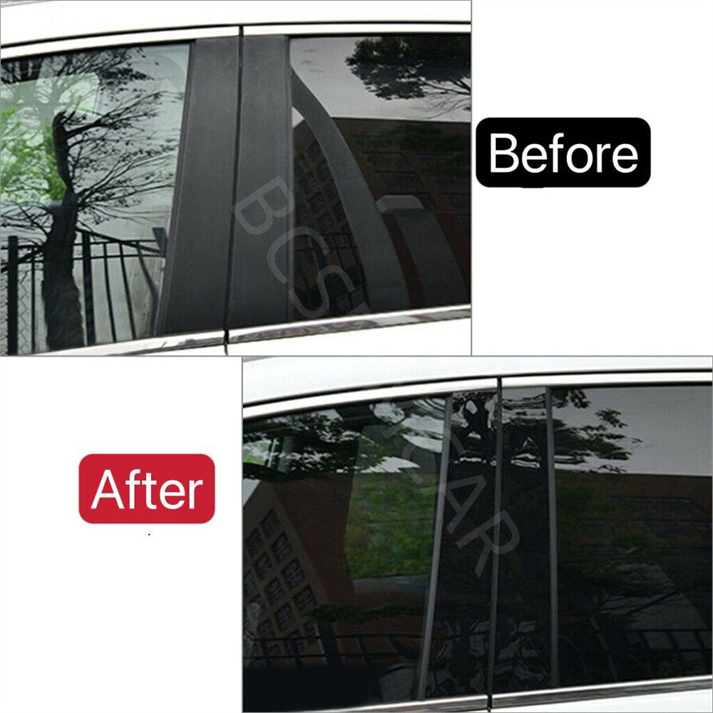 Car Side Window Pillar Post Sticker Cover Accessories Fit for Acura TL 2004-2008