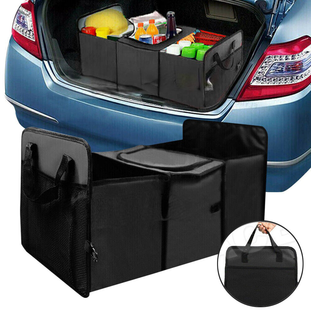 WATERPROOF 3-IN-1 COLLAPSIBLE CAR BOOT FOLDABLE ORGANISER STORAGE BOX COOLER BAG Q