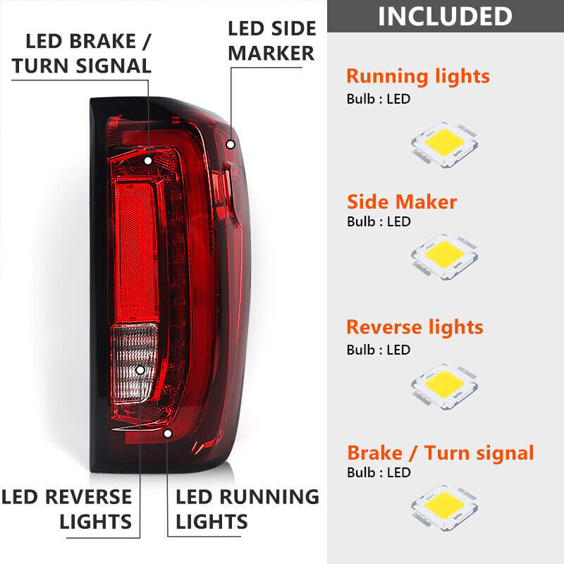 1pc Rear Right LED Tail Lights for GMC 2019-2023 for Sierra 150 86820474; GM2801310