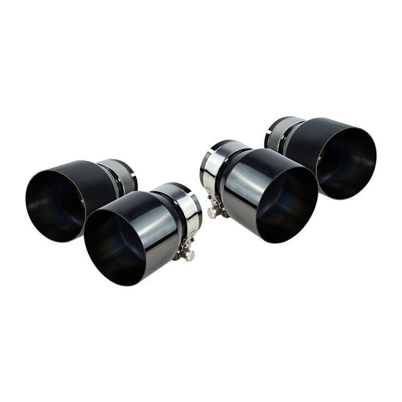 4-piece set of gloss black exhaust tips for BMW M3 M4 F80 F82 Q