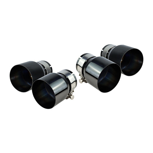 4-piece set of gloss black exhaust tips for BMW M3 M4 F80 F82 Q