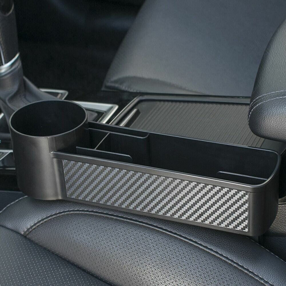 1PC Car for Seat Center Control Crevice Storage Box Gap Pocket Side Cup Holder Black n