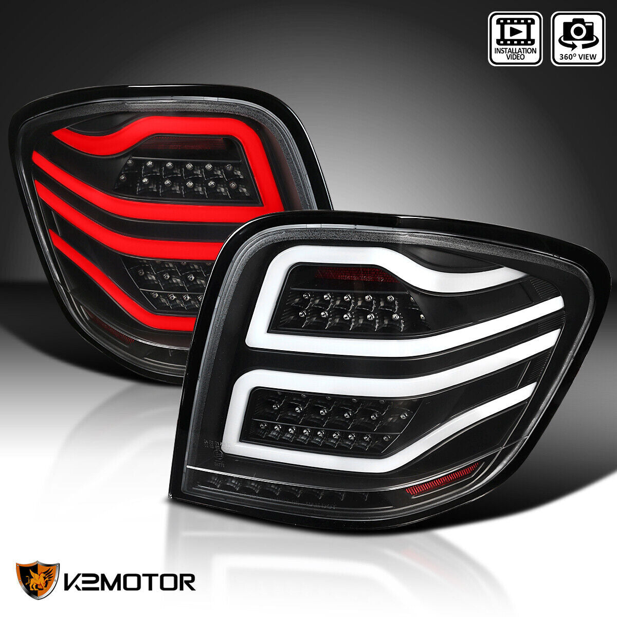 Black is available on 2006-2011 for Mercedes-Benz W164 ML350 ML450 LED taillights.