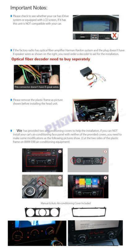 for BMW E90 E91 E92 E93 w/ Canbus 9 Android 9.1 Car Radio Head Unit 2+32GB GPS