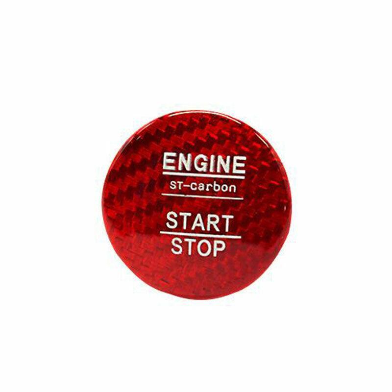 for Lexus CT200h 14-2017 Red Dry Carbon Fiber Start Button Ignition Switch Cover