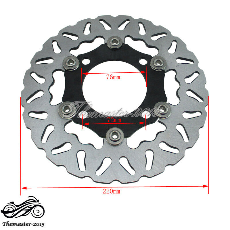 220mm Floating Brake Disc Disk Rotor For SDG Wheel 50-160cc Pit Dirt Bike Motard Q