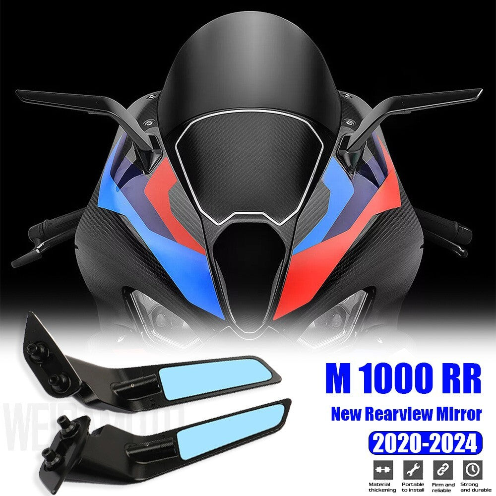 Rearview Mirrors Adjustable Rotating Wind Wing for BMW M1000RR 2020 - 2024