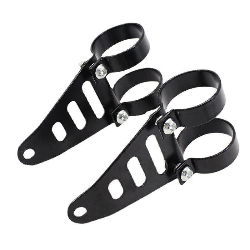 2-Piece Motorcycle Fork Turn Signal Clip Headlight Bracket for Cafe Racer n