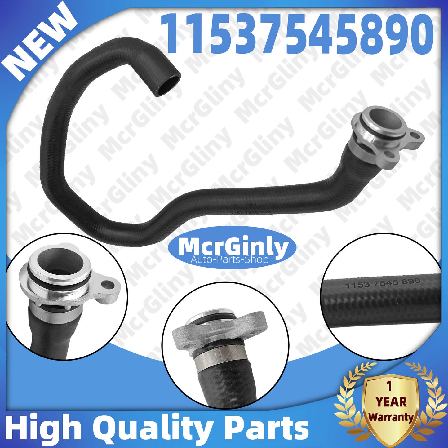 Engine coolant hose 11537545890 Aluminum suitable for 128i 325i 328i 330i Z4 E90 E82- n