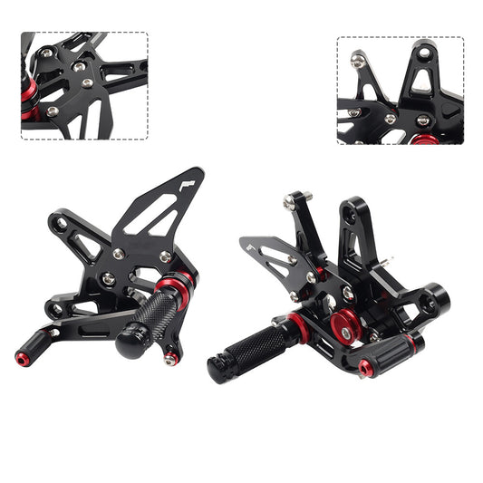 Fit for Kawasaki ZX-6R 22-24 Motorcycle Foot Peg Rearsets Pedal Adjustable Footrests