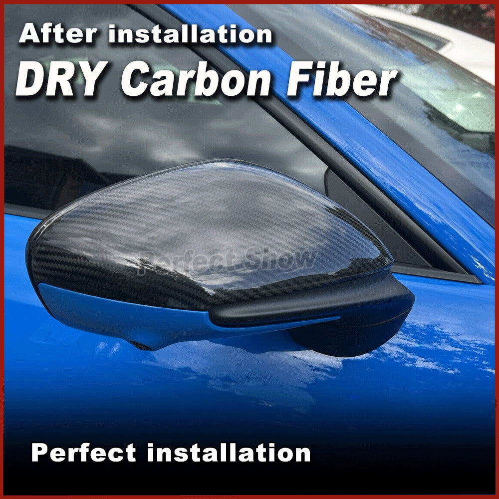 for Porsche Taycan 9J1 992 Turbo S 2019-24 Dry Carbon Side Mirror Cover Caps LHD