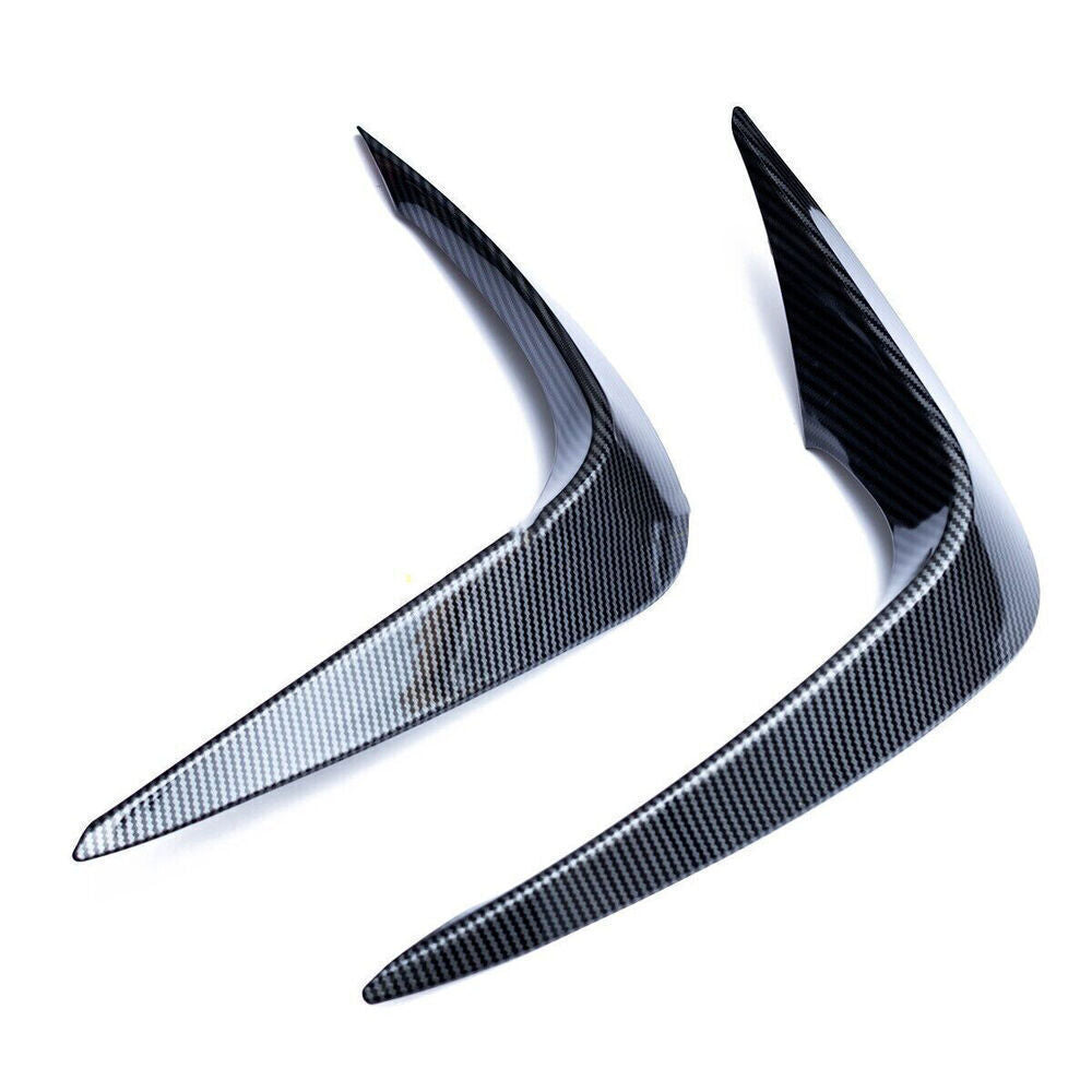 for Toyota Highlander 20-24 Carbon Fiber Front Fog Light Eyebrow Cover Trim 2PCS