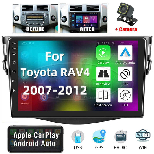 9 Carplay Car Stereo Radio For 2006-2012 for Toyota RAV4 Android 12 GPS +CAM NEW