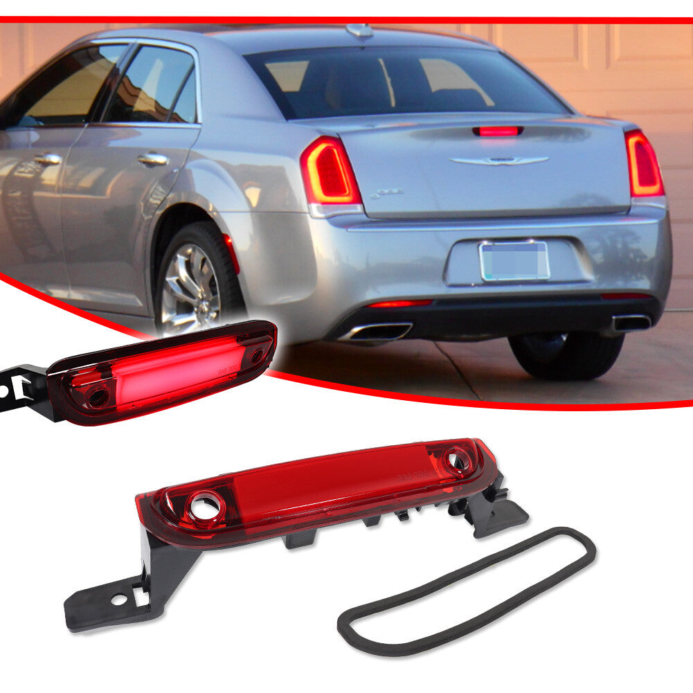 1 Red Lens LED Rear High Mount 3rd Brake Light For 2015 - 2023 for for CHRysler 300 - v