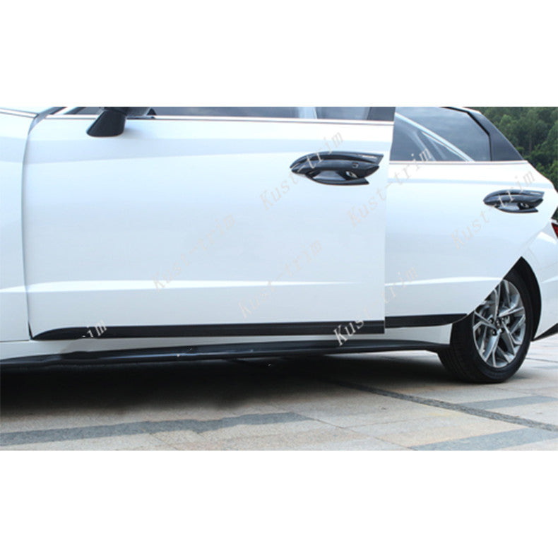 for Hyundai Sonata 2020-2023 Gloss Black Car Body Door Side Molding Guard cover