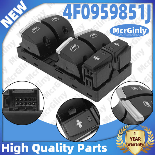 Front left driver's side window switch 4F0959851J Suitable for Audi Q7 2010 2011 2012-2015 n