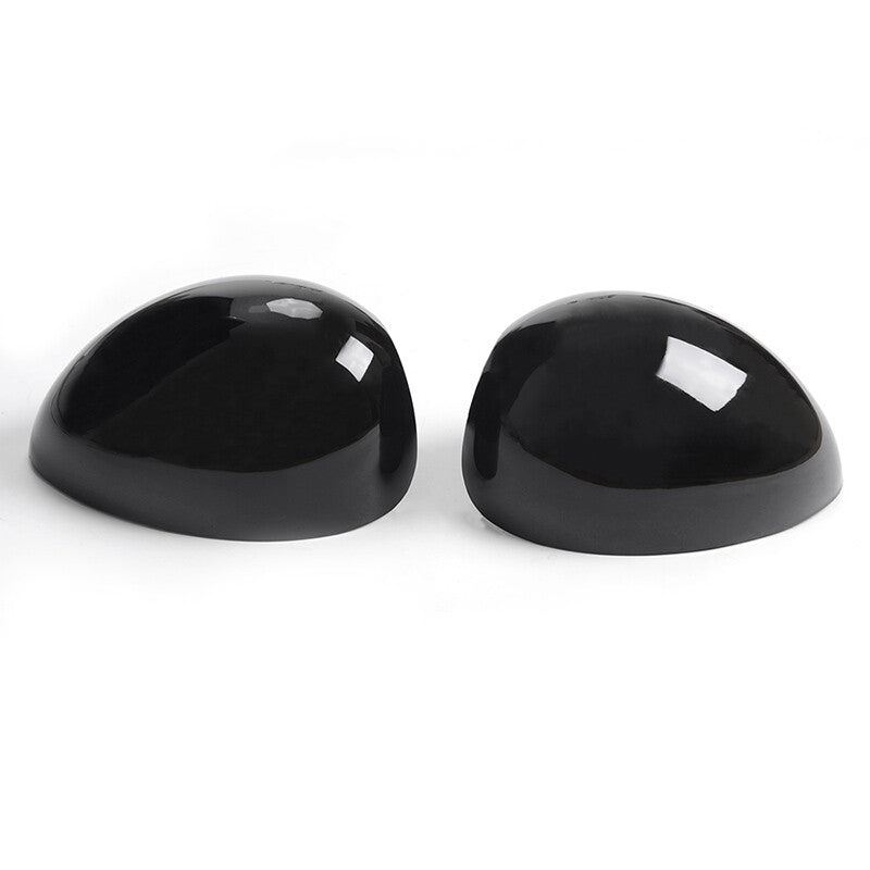 2-Pack Glossy Black Mirrored Protective Cases for Mini Cooper 51162754913+51162754914- n
