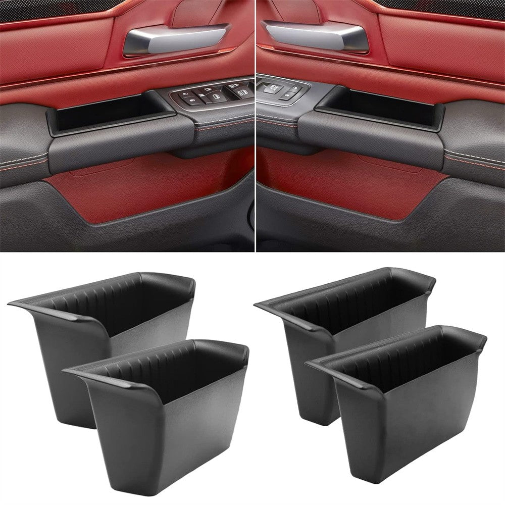Car Side Door Handle Armrest Storage Organizer Accessories for Dodge for RAM 1500 Q