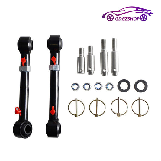 Adjustable Front Sway Bar Links Disconnects for 2007-2018 for Jeep for Wrangler JK JKU Q