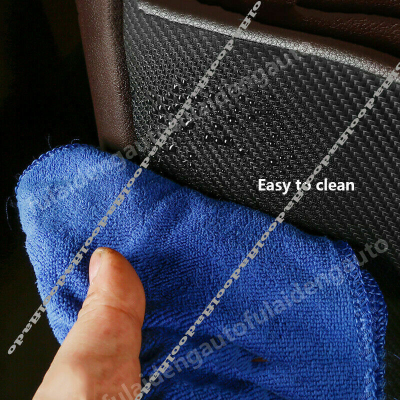 4P for Lexus GX460 2010-2020 PU Carbon Fiber Door Anti-Kick Pad Guard Cover Trim