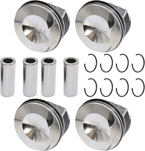 4 Pcs Upgraded Pistons  Rings for VW for Tiguan for AUDI A4 Q5 2.0T 06H198151B