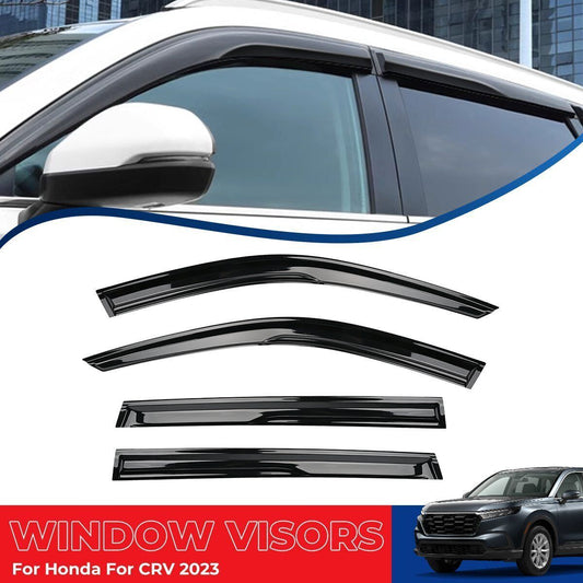 for Honda CR-V 2023-2024 Black Vent Window Visors Sun Rain Guard Shade Shield