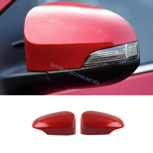 for Toyota for Corolla 14-19 2P Bright Red Side Rear View Mirror Cap Cover Replace