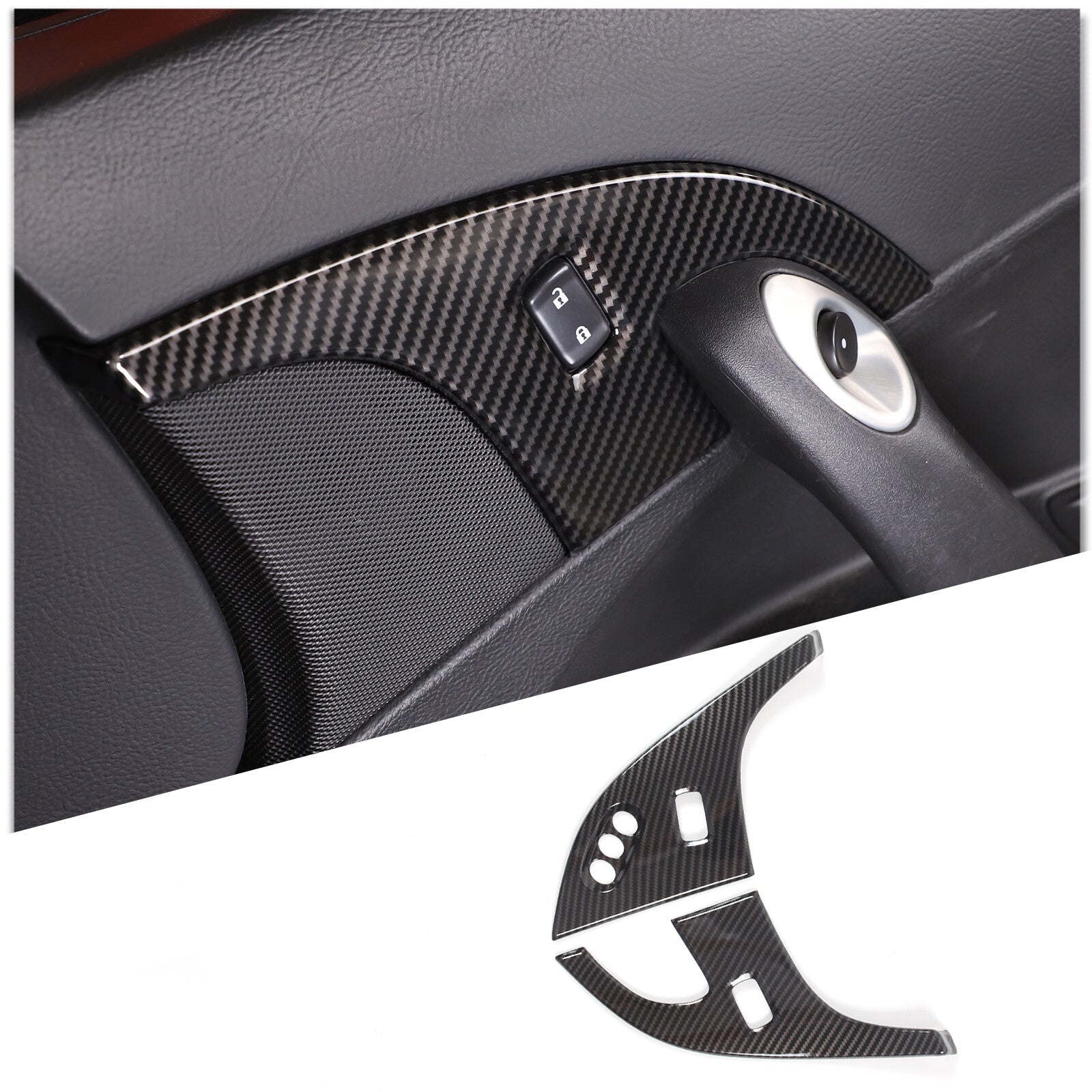 Carbon Fiber Sticker Car Door Anti Kick Cover for Corolla Cross 22-24- v