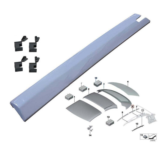 Set of 5 Left Convertible Roof Molding+Clips For E93 335i For M3 M4 F83 F33 v