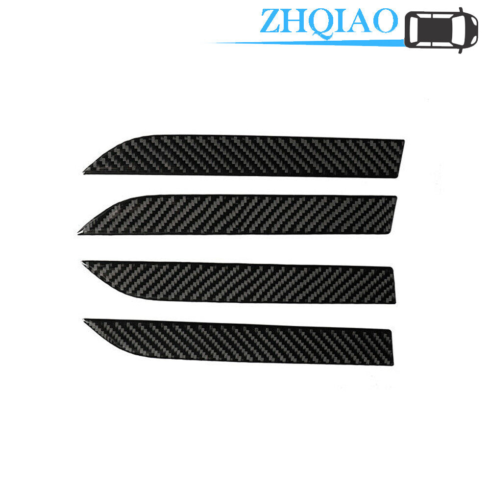 4Pcs Carbon Fiber Exterior Door Handle Cover Trim Fit for Tesla Model X