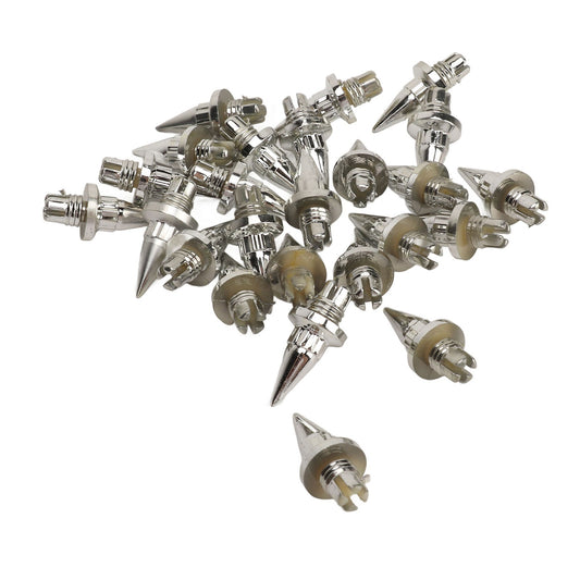 (Silver Color)Wheel Rim Rivet Nut - Stylish Look ABS Construction Easy Q
