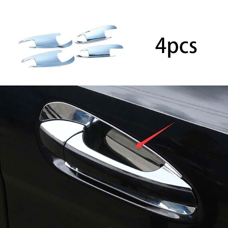 4P Exterior Side Door Bowl Cover Trim Chrome for Mercedes-Benz GLE GLS 2016-2019