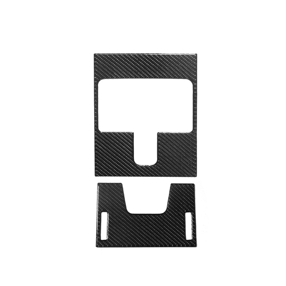 Red Carbon Fiber Cup Holder Panel Cover Trim For Land for Range Rover Sport 2014-17 v