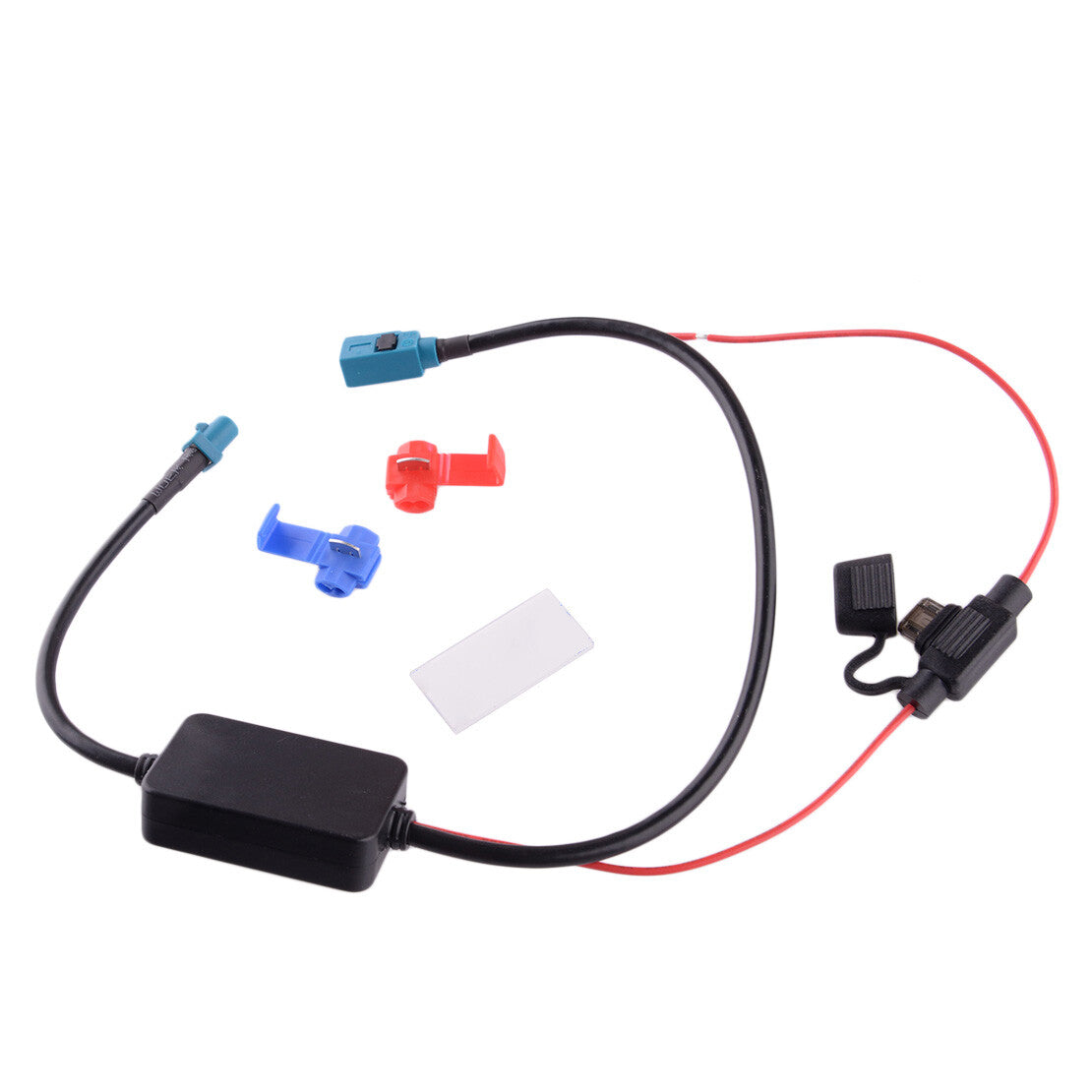 1pc Car 12V FM&AM Radio Inline Antenna Signal Amplifier Booster New Q