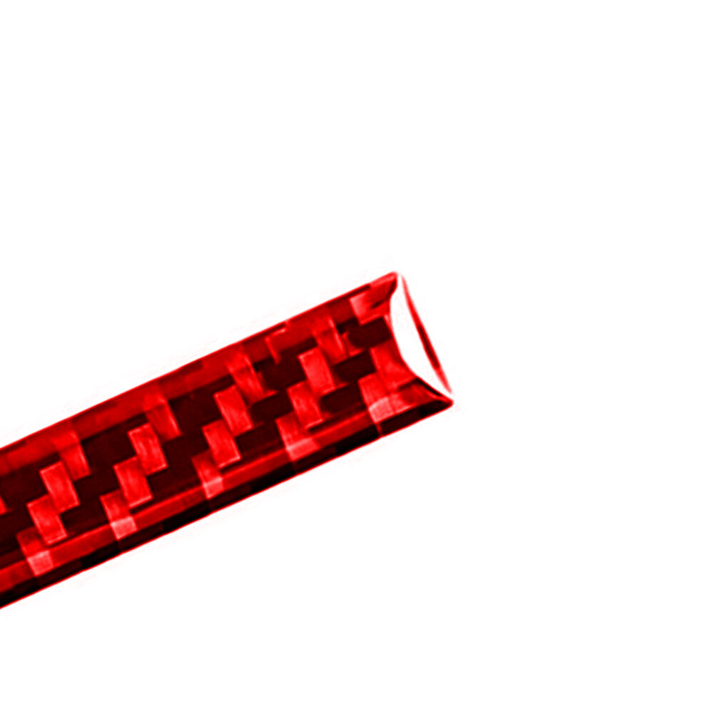2pcs Red Carbon Fiber Front Overhead Light Cover Trim For Fiesta 2011-2015 v