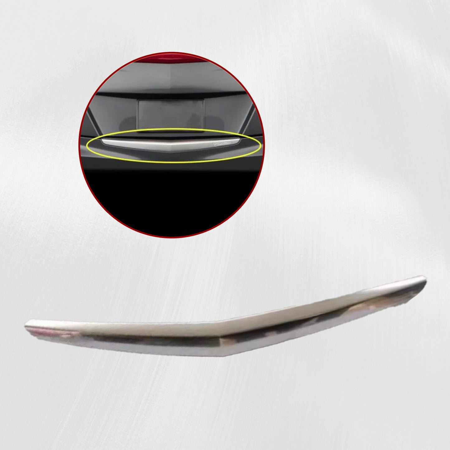 Chrome rear door trunk lid and rear bumper cover assembly for Cadillac ATS 2013 - 2019