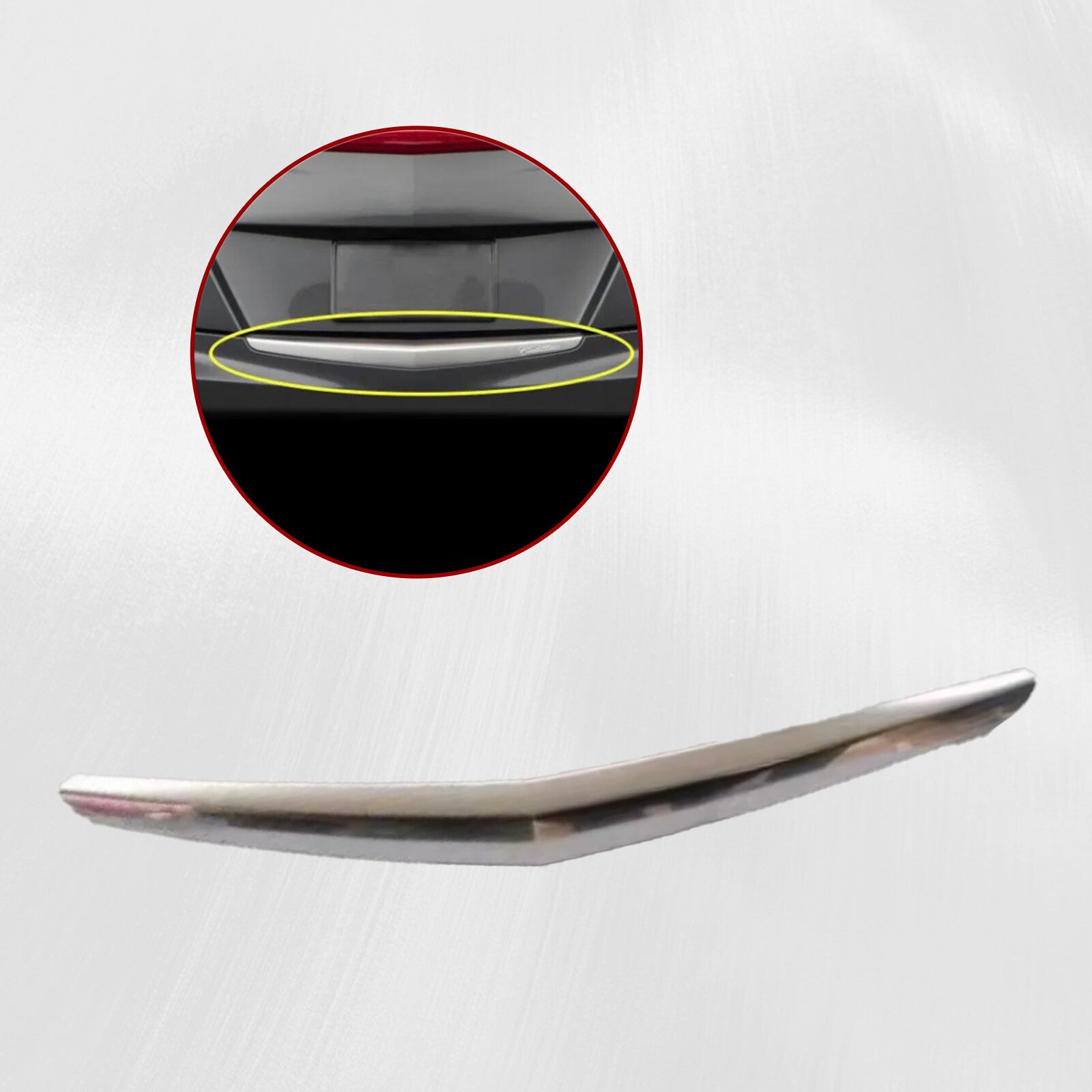 Chrome rear door trunk lid and rear bumper cover assembly for Cadillac ATS 2013 - 2019