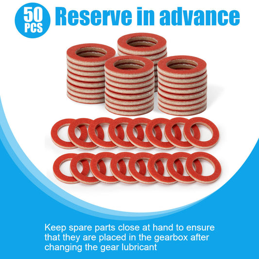 50PCS Oil Drain Gaskets 90430-08020-00 FOR YMH Outboards Lower Unit 90430-08003 Q