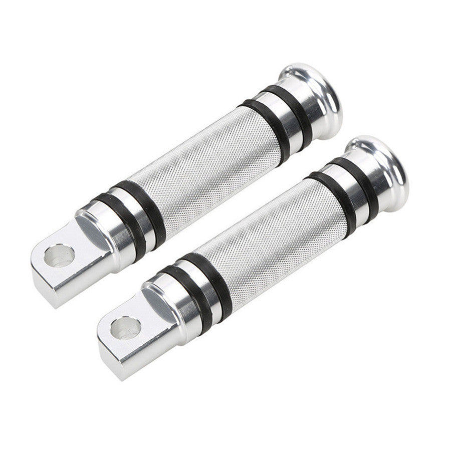 Silver CNC Rear Front Foot Peg for Harley Touring Sportster Softail Dyna Q