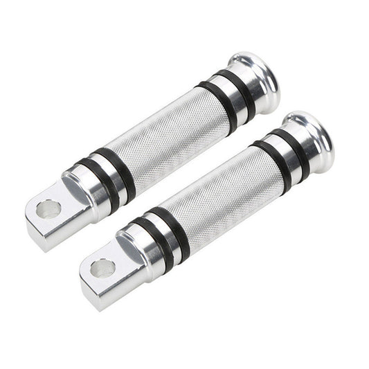 Silver CNC Rear Front Foot Peg for Harley Touring Sportster Softail Dyna Q