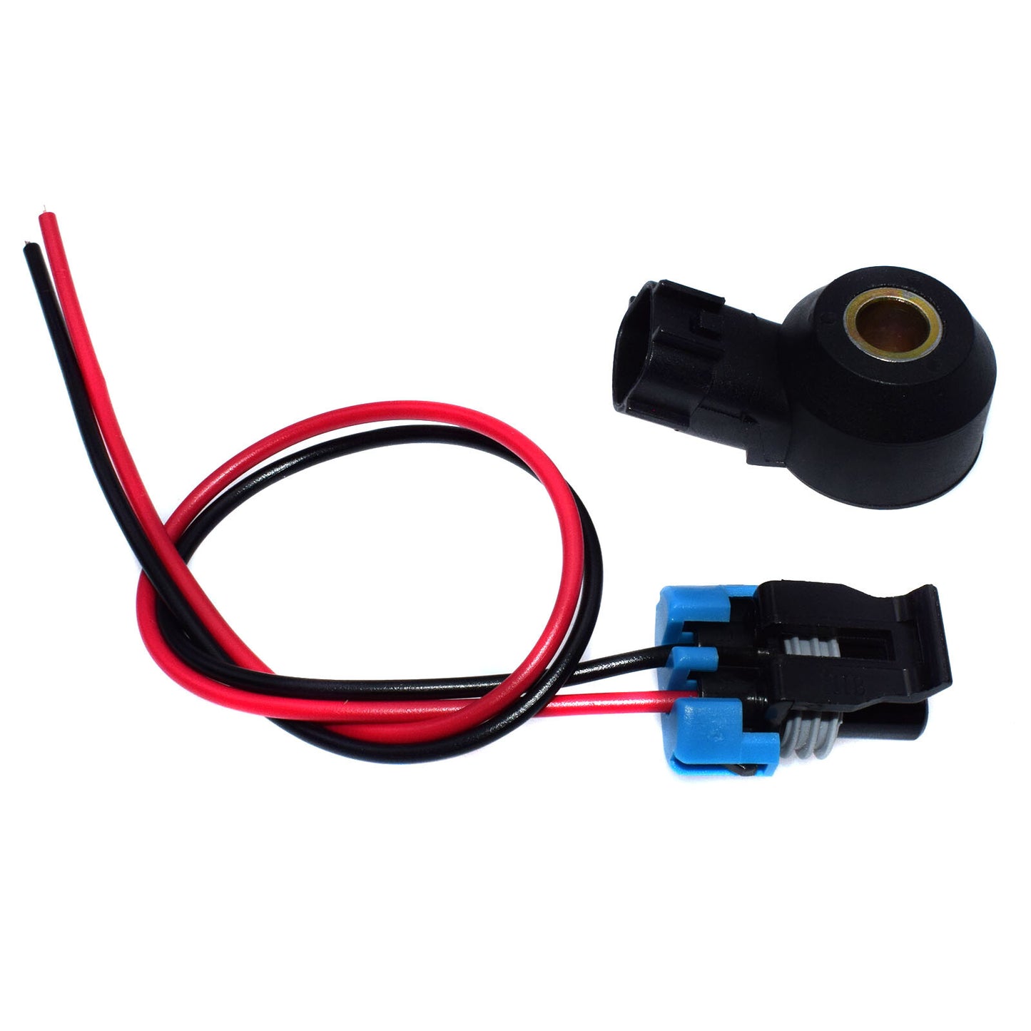 Engine knock sensor with electrical connector for Xterra XF5Z12A699A - Brand New n