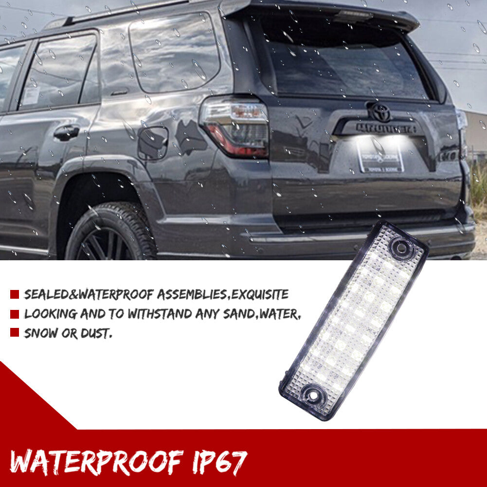 Suitable for 96-21 for Toyota 4Runner/08-19 Sequoia SMD LED white license plate light (bright) Q
