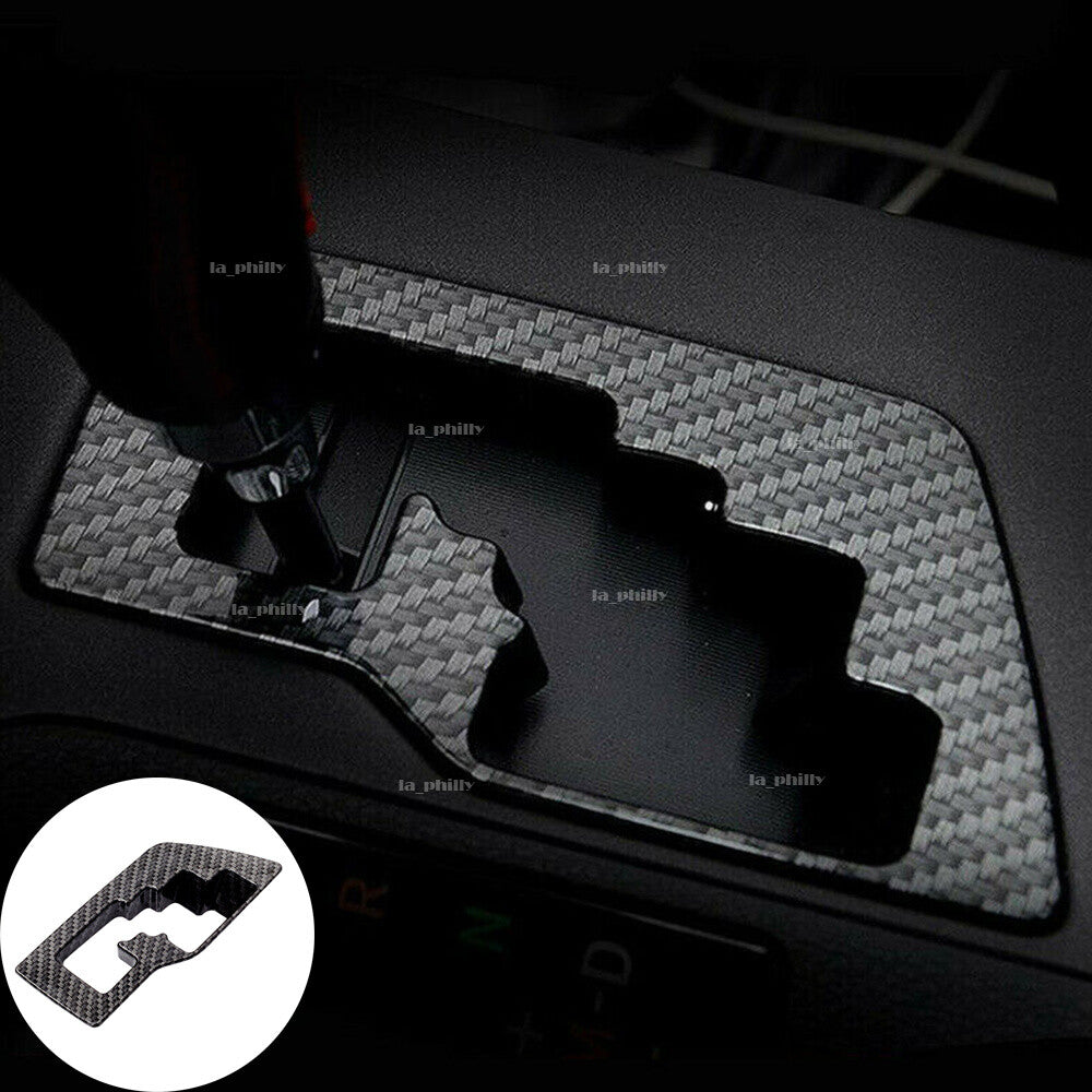 ABS Carbon Fiber Gear Shift Panel Cover Trim Frame Fit for Toyota RAV4 2016-2018