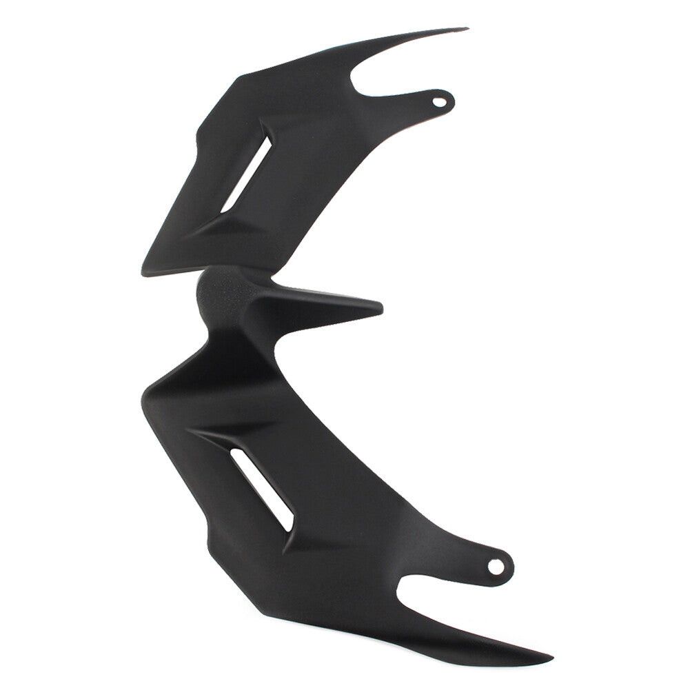 Black Front Fairing Aerodynamic Winglets Spoiler for Yamaha YZF R3 R25 2014-2018