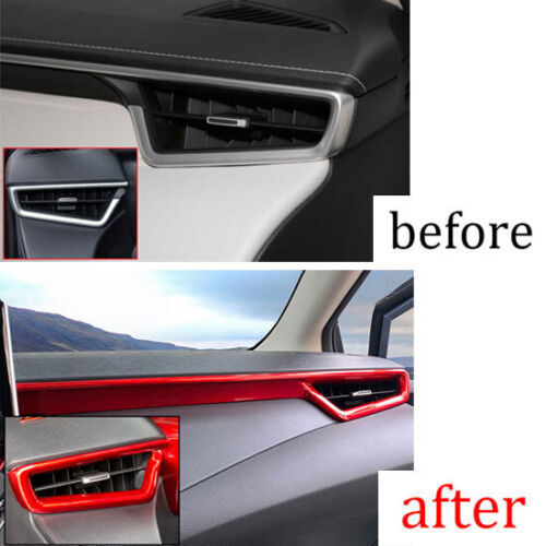 Red Dashboard Both Sides Air Vent Outlet Cover Trim for Corolla 2022 B n