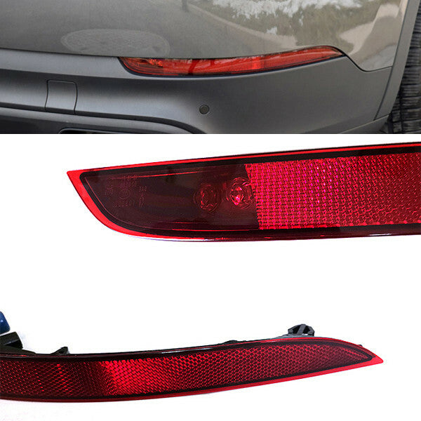 2x REAR BUMPER Red Fog Reflector Tail lights for Cayenne 959 2018-2021 v